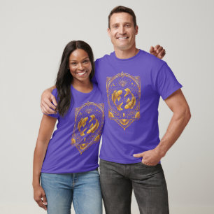 Erstelle Dein eigenes elegantes Gold Art Deco Fisc T-Shirt