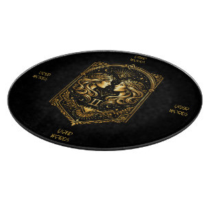 Erstelle Dein eigenes elegantes Gold Art Deco Zwil Schneidebrett