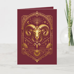 Erstelle Dein eigenes elegantes goldenes Art Deco  Feiertagskarte