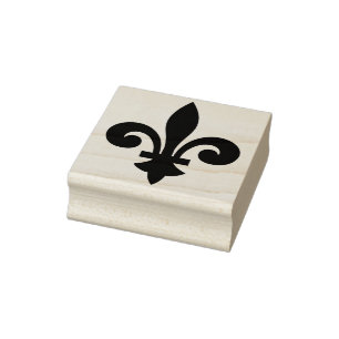Erstelle Dein eigenes Fleur de Lis mit Rockteil Gummistempel