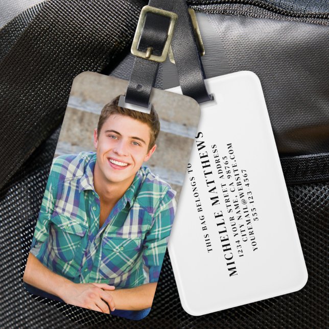 Erstelle dein eigenes Foto Gepäckanhänger (Create your Own Photo Luggage Tag)