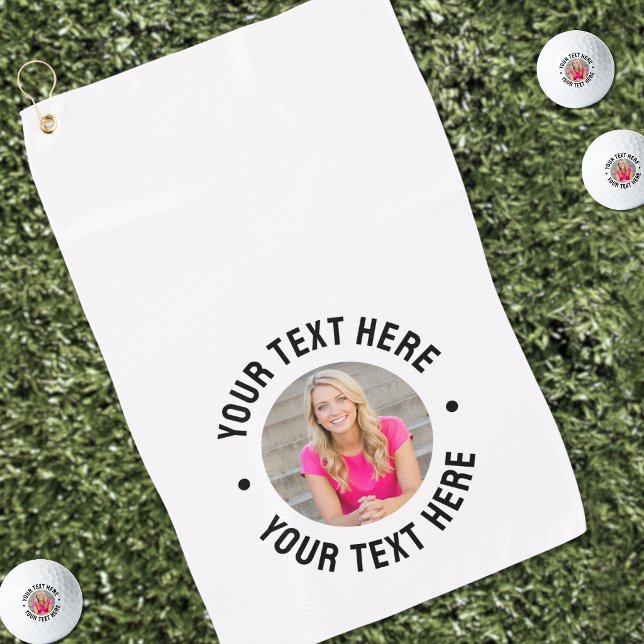 Erstelle dein eigenes Foto Golfhandtuch (Create your Own Photo Golf Towel )