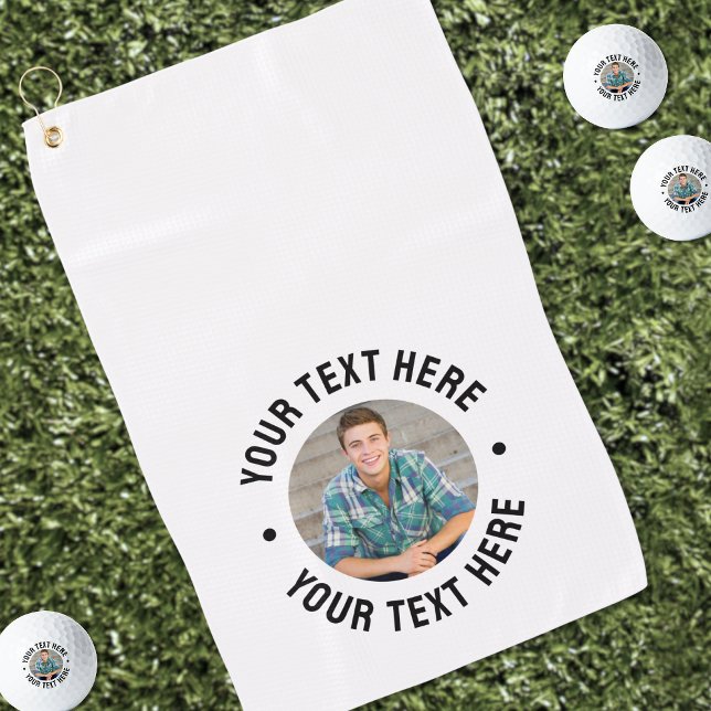 Erstelle dein eigenes Foto Golfhandtuch (Create your Own Photo Golf Towel )