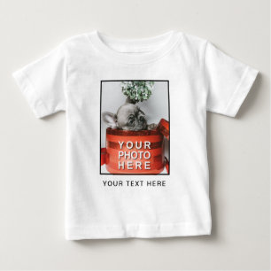 Erstelle Dein eigenes Foto & individuellen Text Baby T-shirt