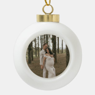 Erstelle Dein eigenes Foto individuelles Bild DIY Keramik Kugel-Ornament