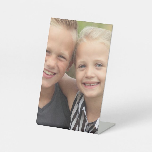 Erstelle Dein eigenes Foto Sockelschild (Vorderseite)