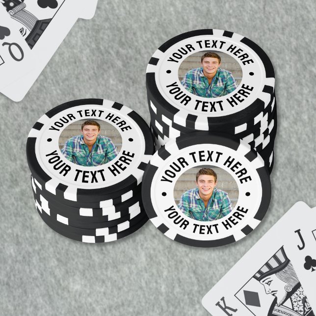 Erstelle Dein eigenes Foto und Text Pokerchips (Create your Own Photo Poker Chips)