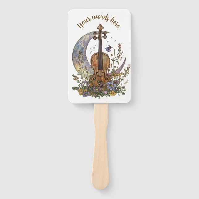 Erstelle Dein eigenes Halbmond-Wiegenlied auf der  Fächer (Vorderseite)