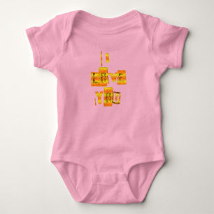 Erstelle dein eigenes "Ich liebe dich" Baby Strampler