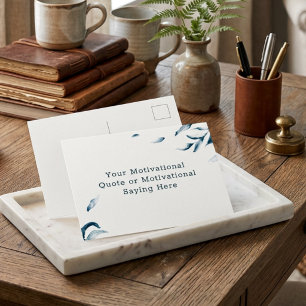 Erstelle Dein eigenes inspirierendes Wasserfarbe-P Postkarte