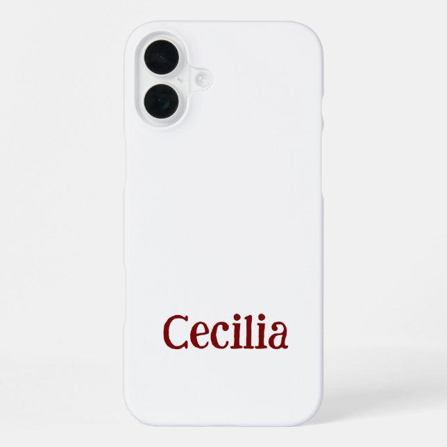 Erstelle Dein eigenes iPhone 16 Plus Slim Case Hülle (Rückseite)