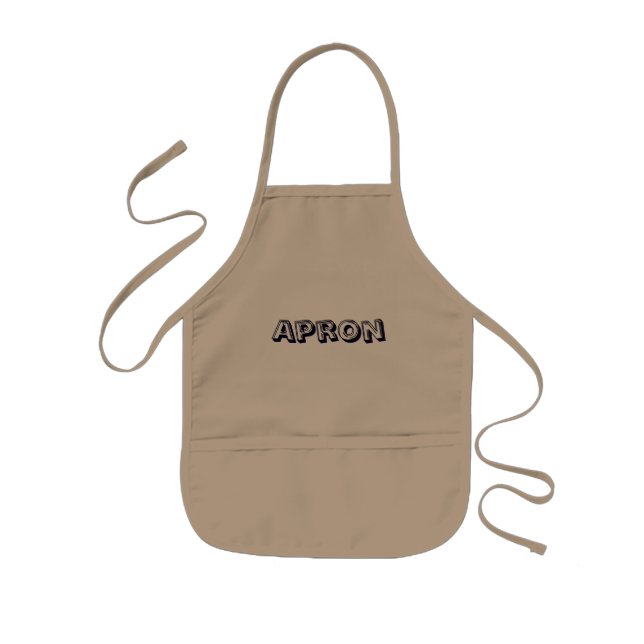 Erstelle Dein eigenes Khaki Kinderschürze (Vorne)