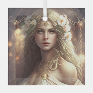 Erstelle Dein eigenes Libra-Sonnenzeichen-Tierkrei Ornament Aus Glas