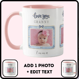 Erstelle Dein eigenes Liebes-Oma-Foto Cute Preppy Tasse