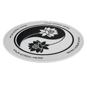 Erstelle Dein eigenes Lotus Yin Yang Symbol Schneidebrett