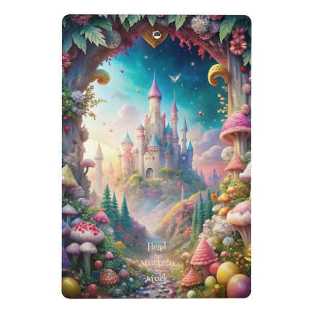 Erstelle Dein eigenes märchenhaftes Schloss Mini Klemmbrett (Rückseite)