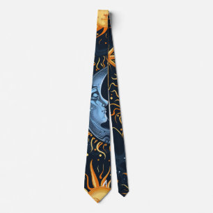 Erstelle Dein eigenes Midnight Blue & Gold Celesti Krawatte