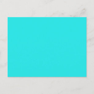 Erstelle dein eigenes minimalistisches Cyan Einladungspostkarte