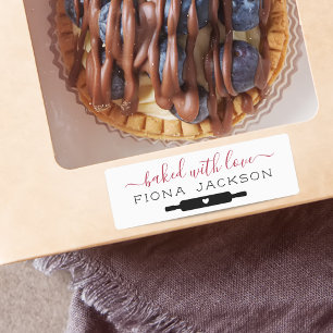 Erstelle dein eigenes Mit Liebe Gebacken Etiketten