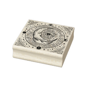 Erstelle dein eigenes Mondsichel-Böses-Blick-Amule Gummistempel