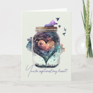 Erstelle Dein eigenes mystisches Herz Liebe Feiertagskarte