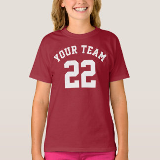 Erstelle Dein Eigenes Namen Nummer Sport Jersey Ki T-Shirt
