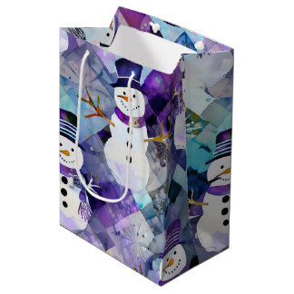 Erstelle Dein eigenes Patchwork-Weihnachten Lila S Mittlere Geschenktüte