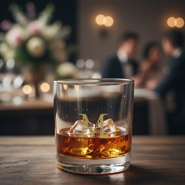 Erstelle Dein eigenes personalisiertes Monogramm,  Whiskyglas (Von Creator hochgeladen)