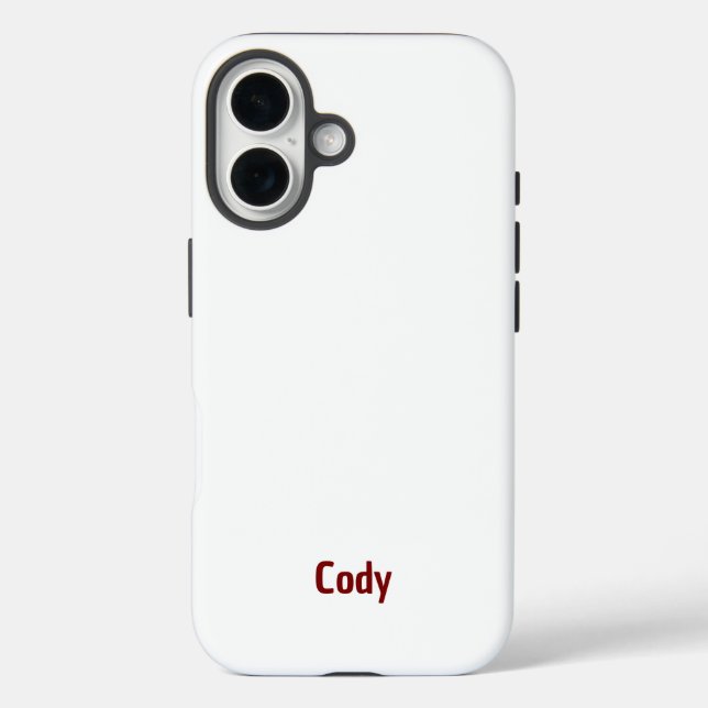 Erstelle Dein eigenes robustes iPhone 16 Case (Rückseite)