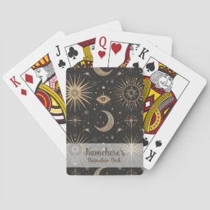 Erstelle Dein eigenes schwarzes und goldenes himml Spielkarten