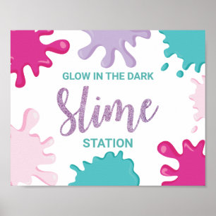 Erstelle dein eigenes Slime-Station-Geburtstagssch Poster