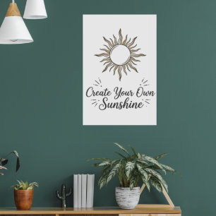 Erstelle Dein Eigenes Sonnenschein Boho Sonnenpost Poster