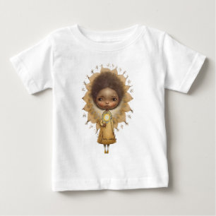 Erstelle Dein eigenes süßes Sonnenblumenmädchen Baby T-shirt