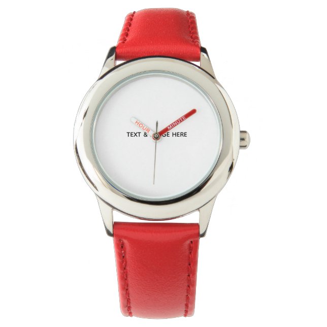 Erstelle dein eigenes Weiß Armbanduhr (Vorderseite)