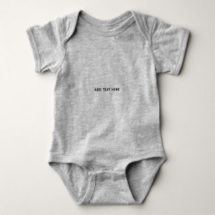 Erstelle dein eigenes Weiß Baby Strampler