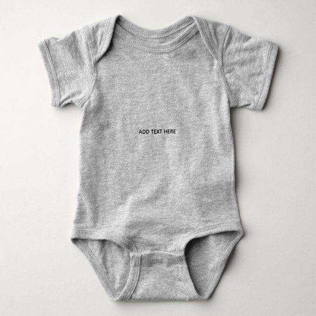 Erstelle dein eigenes Weiß  Baby Strampler (Vorderseite)