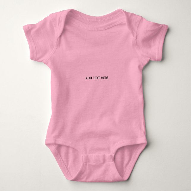 Erstelle dein eigenes Weiß  Baby Strampler (Vorderseite)