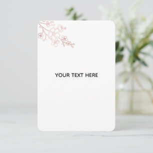 Erstelle dein eigenes Weiß Elegant RSVP Karte