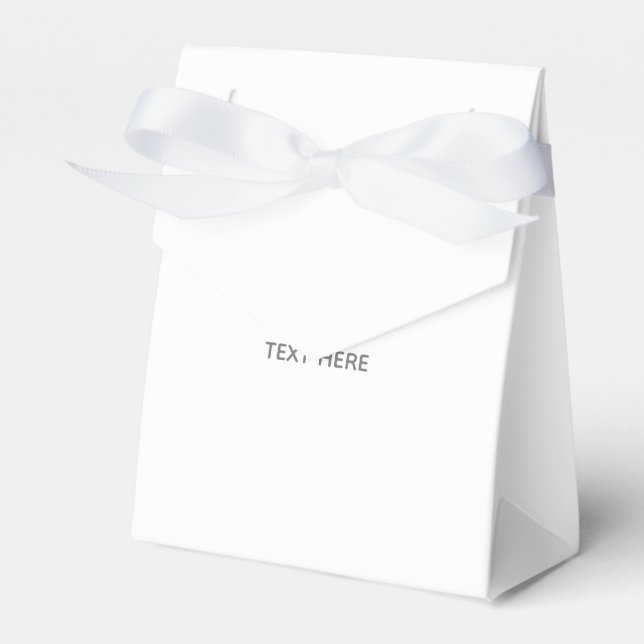 Erstelle Dein eigenes Weiß Geschenkschachtel (Vorderseite)