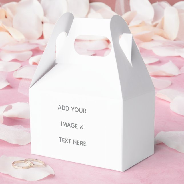 Erstelle dein eigenes Weiß Geschenkschachtel (Hochzeit)