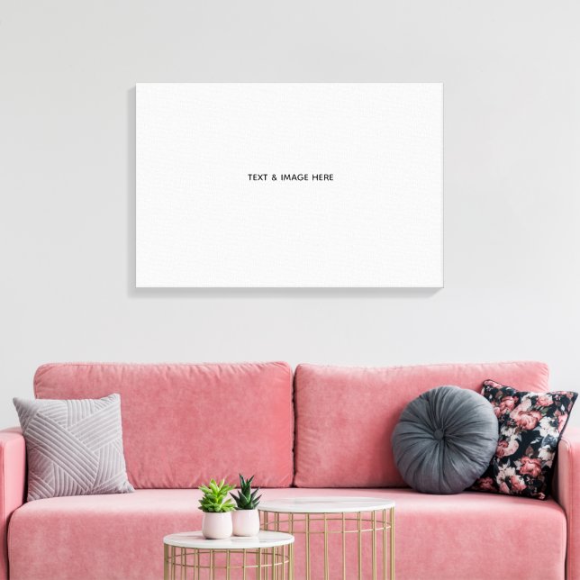 Erstelle dein eigenes Weiß Leinwanddruck (Insitu (Wohnzimmer))