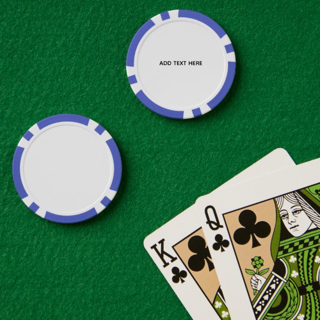 Erstelle dein eigenes Weiß  Pokerchips (Pokertisch (doppelt))