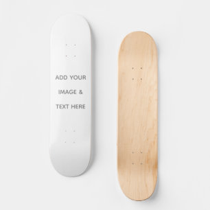 Erstelle Dein eigenes Weiß Skateboard