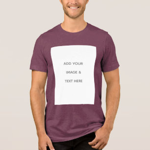 Erstelle dein eigenes Weiß Tri-Blend Shirt
