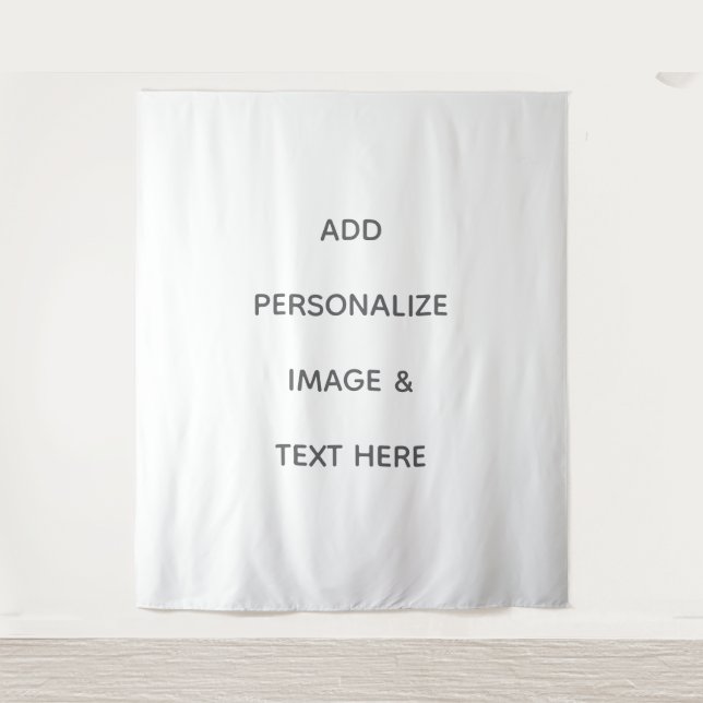 Erstelle Dein eigenes weißes Extra-Large Wandteppich (Vorderseite)