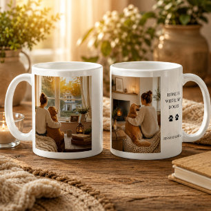 Erstelle dein eigenes Zuhause ist dort, wo mein Hu Kaffeetasse