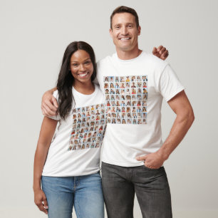 Erstelle Deine eigene 64-Foto-Collage Unisex T-Shirt