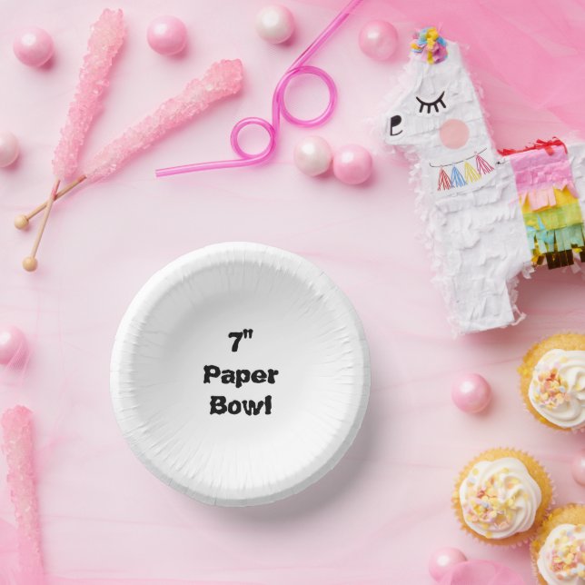 Erstelle deine eigene 7" Papiertasse Pappteller (Party)