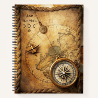 Erstelle deine eigene Abenteurer-Kompassrose Notizbuch