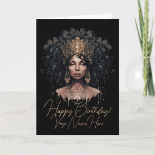 Erstelle Deine eigene afroamerikanische Jungfrau-K Feiertagskarte